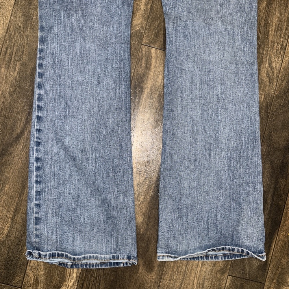 American Eagle Kick Boot Super Stretch Light Wash Denim Jeans Women's Size 8-Reg - Picture 8 of 9